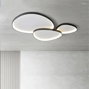 Ceiling Lights Nordic LED Lamp Living Room Restaurant Kitchen Home Decor Chandeliers White Black Lampara Techo Indoor Lighting