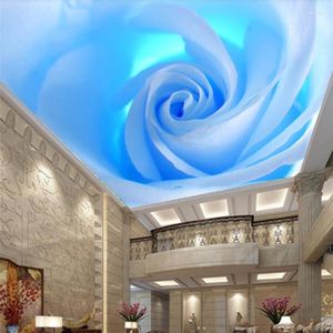 Bakgrundsbilder Wellyu Custom Wallpaper Fantasy Blue Rose Tak MAIL LARGE PAPEL DE PAREDE PARA QUARTO