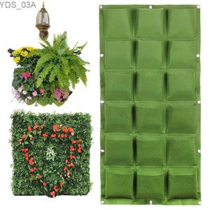 Planters Pots Wall Hanging Plant Flower Garden Nursery Pots Planter Pocket Grow Bags Vertical Flowerpot Supplies Home Balcony Decoration Tools 240325