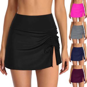 Sarongs feminino curto sarongs maiô capa praia bikini saco de pele carneiro curto chiffon cachecol capa maiô yoga esportes esqui 240325