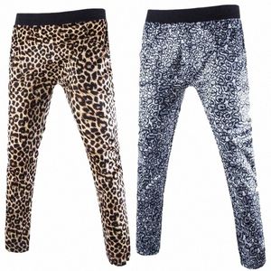 2022 nova primavera outono leopardo impresso calças masculinas casual leopardo sweatpants para calças masculinas, M-XXL c80d #