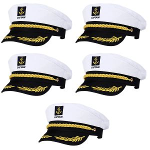 Kapelusze HATS 5PCS Hat Hat Sailor Hat Navy Summer Hats For Men Hat Captains Hat Nautical Temat Party Favor Navy Marine Hat Hat Hat