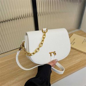 22% OFF Designer bag 2024 Handbags High end for women in spring/summer saddle with fashionable niche semi-circular single shoulder crossbody for women