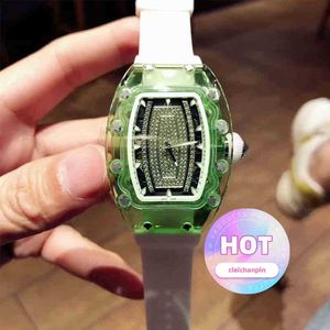 Tape watch Fully Date Movement Luxury Green Mens Trend Mechanical Watch Automatic Crystal Womens Business Swiss Leisure Rm07-02 Wristwatches