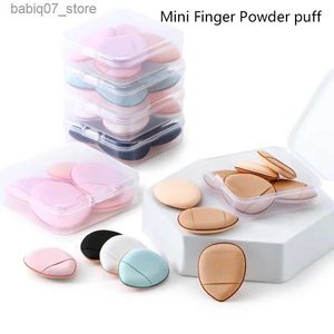 Sponges Applicators Cotton 1/5/7/10 mini finger puff foundation make-up powder detailed makeup sponge face concealer mixed cosmetics accessories tools Q240326