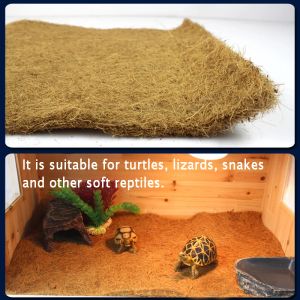 Substrate Reptil Pet Bed Mat Aquarium Tortoise Turtle Lizard Reptiles Climbing Coconut Palm Carpet Climbing Pet Warme