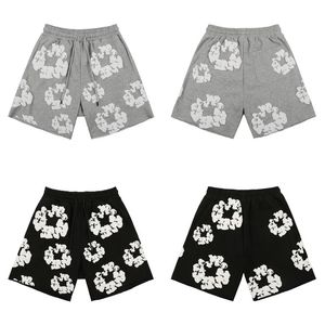 Calças masculinas de espuma shorts dstring casual confortávelterry cinco pontos sweatpants homens hip hop solto verão entrega gota vestuário l6