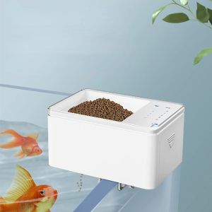 Futterspender, LED-Aquarium, digitaler Fischtank, 500 ml, intelligenter digitaler automatischer Fischfutterspender mit Timer, Haustierfütterung, Fischfutterspender, Futter