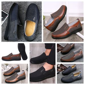 Shoe GAI sneakers Casual Shoes Men Single Business Round Toe Shoe Casual Soft Sole Slipper Flat Men Classic comfortable Leathers shoes soft sizes EUR 38-50