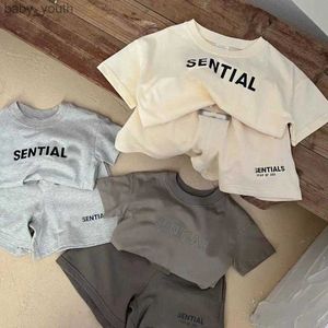 Sets Brand Summer Designers Clothes Cotton Baby Sets Leisure Sports Boy Girls Tshirt Shorts Sets Baby Boy Clothes Kids Outfits 16 Yea