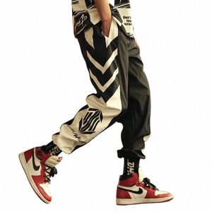 Streetwear Pants Mens Ankle Banded Pants Plus Size 5XL Herrlastbyxor Elastiska midja Work Male Sweatpants Joggers 07AQ#