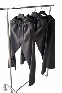 Nya män 23FW Far Archive från What Wed Grey Pockets Bekväm Cott Parkour Sweat Casual Pants Pants Sweatpants #713 P7XE #