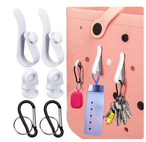 3Pcs Inserts Hooks Accessories for Bogg Bag Insert Charm Cup Holder Connector Key Holder Compatible with Rubber Beach Totes Bag