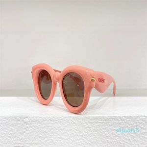 نظارة شمسية بيضاوي للأزياء للنساء Y2K إطار نظارة شمسية للسيدات شارع الشارع