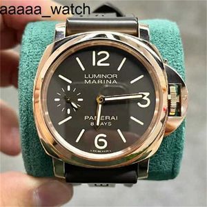 Дизайнерские часы Panerass, роскошные наручные часы 2024 года, мужские механические часы из розового золота с ручным управлением Pam00511, водонепроницаемый механизм из нержавеющей стали, высокое качество