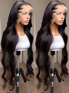 40 42 46Inch Body Wave 360 HD Lace Frontal Wig Human Hair Glueless Brazilian Wavy 13x4 13x6 Lace Front Human Hair Wigs for Women