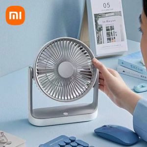 Hayranlar xiaomi edon masaüstü fan usb şarj edilebilir sessiz elektrikli fan 4 dişli hız duvar asılı taşınabilir mini fan ofis ev araba