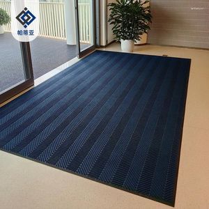 Carpets 38L7-Entrance Tire Pattern Floor Mat Commercial Entry Absorbent Carpet Pvc Dust Removal Anti-slip Door