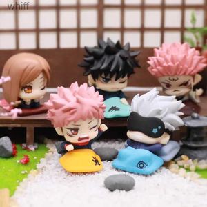 Anime manga mini jujutsu kaisen uyku karakteri gojo satoru itadori yuji megumi maki toge pvc model bebek koleksiyon karakteri oyuncak hediyesi24325