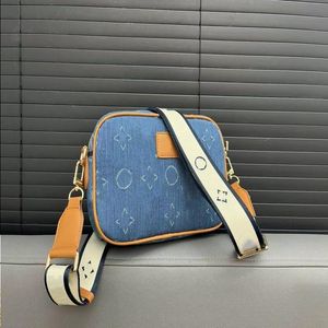 24SS -Luxusdesigner Denim gealterter Messenger -Taschen -Crossbody -Kamera -Tasche Herren Tasche Tasche Mobiltelefon Taschenbeutel 2 OQQK