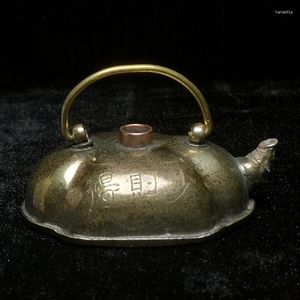 Flaskor yizhu kultuer konst längd 8,5 cm gammal porslin brons handgjorda plommonblomma kalligrafi vatten droppdekoration presentsamling