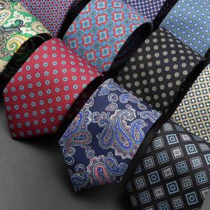 Pescoço amarra o pescoço amarra a nova gravata masculina formal 7cm decote de seda macia de paisley flor de ponto de casamento gravata gravata