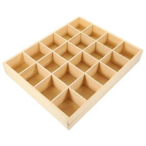 Cassetti Scatola portaoggetti in legno con 20 scomparti Calzini Vassoio portaoggetti Cassetti portaoggetti in plastica Scatola portaoggetti Vassoio di smistamento Contenitore per articoli vari