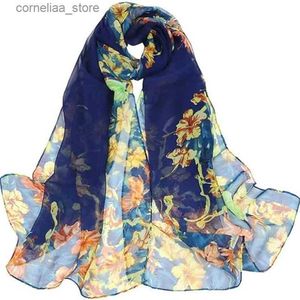 Bandanas durag szaliki 2024 NOWOŚĆ moda Summer Women Paisley Beach Scarf Szyfonowy jedwabny szal na głowę opaska na głowę opaski na głowę krem ​​przeciwsłoneczny hurtowy y240325