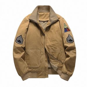 Mens Askeri Kış Bombacı Ceket Rüzgar Dergisi Kalın Kol Bandı Erkek Ceketler Açık Mekan Ceketleri Erkek Chaqueta Hombre Plus Boyut M-6XL O7DQ#
