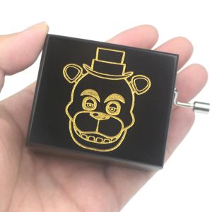 Boxes ROSIKING Black Wood Mechanism Musical Box Wind Up Music Box Gift for Birthday/Kids , Melody (Toreador)