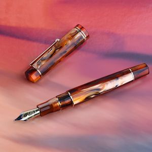 MAJOHN M800 Pen German BOCK Dual Color Gold Plated Tip Adult Student Writing Practice Calligraphy Gift Ink 240229