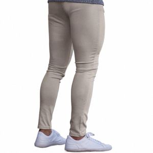 butt Zipper Men Pants Stylish Men's Slim Fit Ankle Length Pants Breathable Comfortable Daily Trousers for Commuting Mid Waist R0OM#