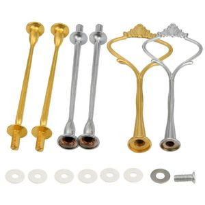 2024 Crown 3 Tier Cake Cupcake Plate Stand Handle Hardware Fitting Holder for Fruit Tray Cake Plate Home Kitchen Dining Cake Toolfor tiered cake stand fittings