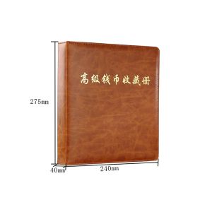 Albums 3hole New Coin Paper Money Note Stamp Holder Page Binder Empty Album Free Shipping 27cm*24cm*4cm