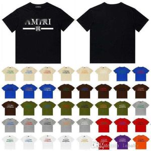 Summer Mens Designer T Shirt Fashion Letter Printed Tee Shirt Casual Hip Hop High Street Round Neck Kort ärm T-shirt