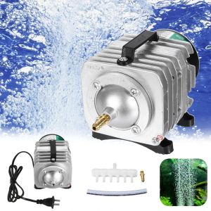 Tillbehör 55W ACO328 82L/min elektromagnetisk luftkompressor Aquarium Fish Pond Tank Oxygen Compressor Hydroponic Air Auerator Pump 220V