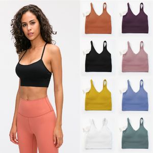 LL-008 Bra Align Yoga Sport High Impact Fitness Seamless Top Gym Women Active Wear Yoga Workout Vest Sports Tops Same Style Hot Sell