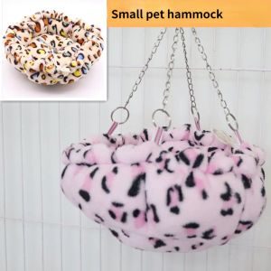 Cages Hamster soft hammock guinea pig drawstring thickening nest squirrel hanging bed Chipmunk Cage sling House small Pets Supplies