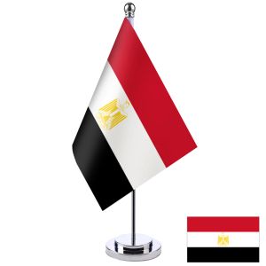 Aksesuarlar Mısır bayrak masası standı seti