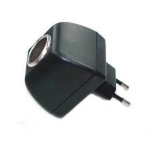 AC-Adapter mit Kfz-Steckdose, Auto-Ladegerät, EU-Stecker, 220 V Wechselstrom auf 12 V Gleichstrom, Verwendung für elektronische Geräte im Auto, Verwendung zu Hause