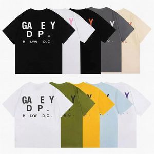 Designer Tshirt Men Gllary Dept Tee tillgänglig i stora och höga storlekar Originals Lightweight Crewneck T Shirts For Men Brand T Shirt Clothing Mens Slim-Fit Crewneck L6