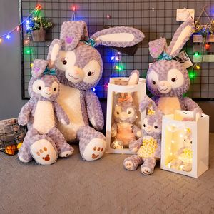 Commercio all'ingrosso 50 cm carino gonna scozzese coniglio peluche giocattoli giochi per bambini compagni di gioco decorazioni per la stanza del regalo di festa