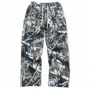 new Fi Leaf Camoue Functial Style Streetwear Vintage Clothing Casual Sweatpants Trousers Cargo Pants For Men a1eR#