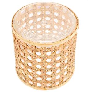 Candle Holders Rattan Shade Vase Glass Cover For Cylinder Shades Covers Holder Household Sleeve Vintage