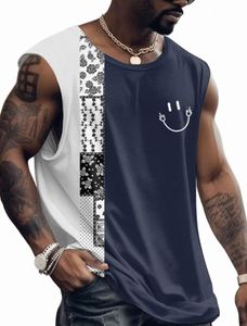 3d Creative Retro Print Outdoor T Shirt Sports Style Casual Breathable Crew Neck Four Seass Fitn Adult Men's Tank Top 48LF#