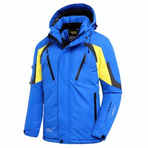 men Winter New Outdoor Jet Ski Premium Snow Warm Parkas Jacket Coat Men Outwear Casual Hooded Waterproof Thick Fleece Parka Men X7h7#