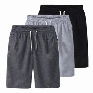 mens Sports Pocket Solid Drawstring Board Trunk Beach Short Pants Shorts Summer Thin Trousers Zippered Pocket Loose Sweatpants z7zK#