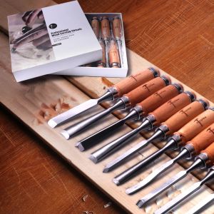 Beitel Professional 12Pcs/set Wood Carving Hand Chisel Tool Set Carpenters Woodworking Carving Chisel DIY Hand Tools With Whetstone