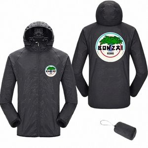 Bzai Men Zip-upジャケットThunderdomeハードコア薄い防水太陽保護パイロットウェアコートfiユニセックス衣類v1l8＃
