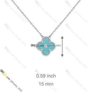 Designer di gioielli per donna Collana con diamante Van Clover Collana in madreperla Acciaio al titanio placcato oro 18 carati Non sbiadisce mai Non allergico, Store/21621802